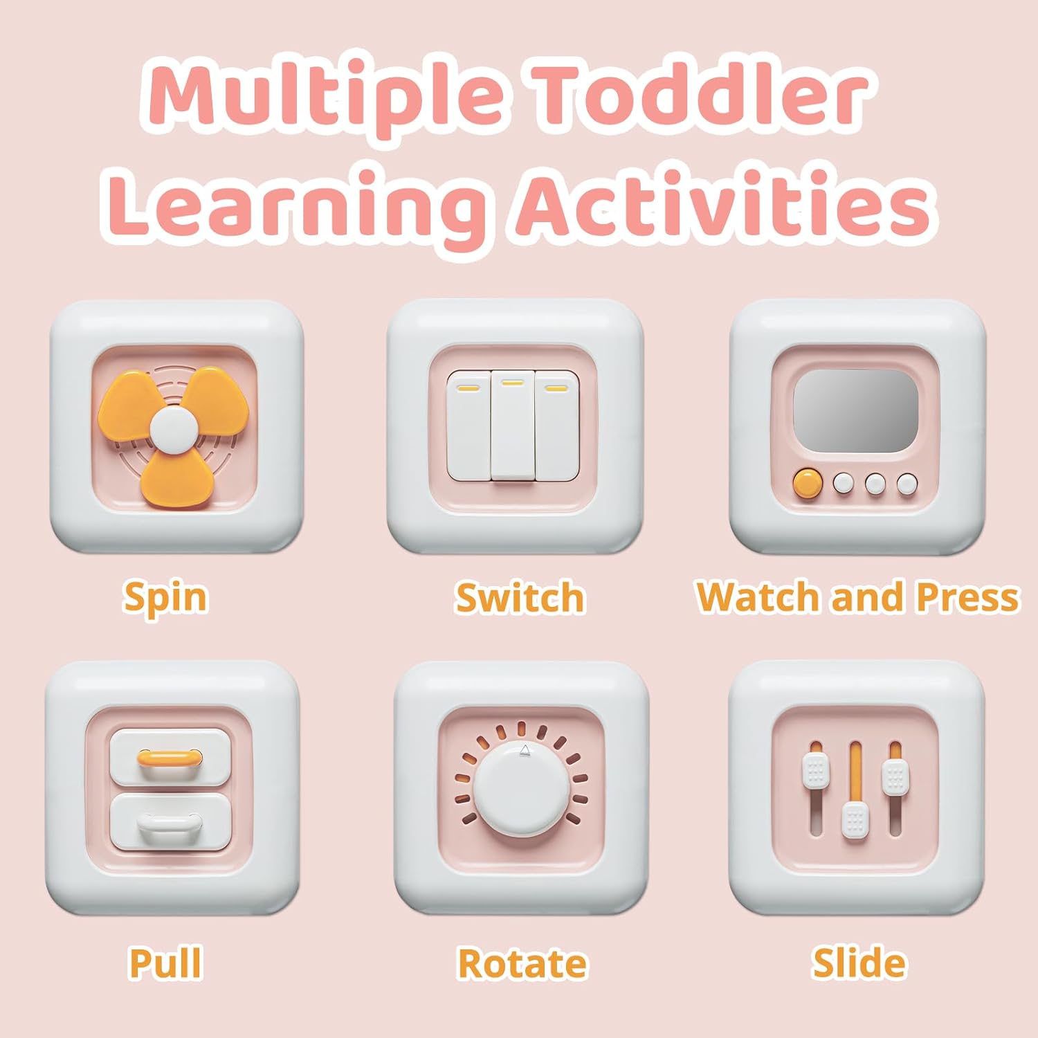 Montessori Sensorische Kubus 1+ Jaar | Educatief Speelgoed voor Motorische Ontwikkeling | Reiscadeau voor Kinderen