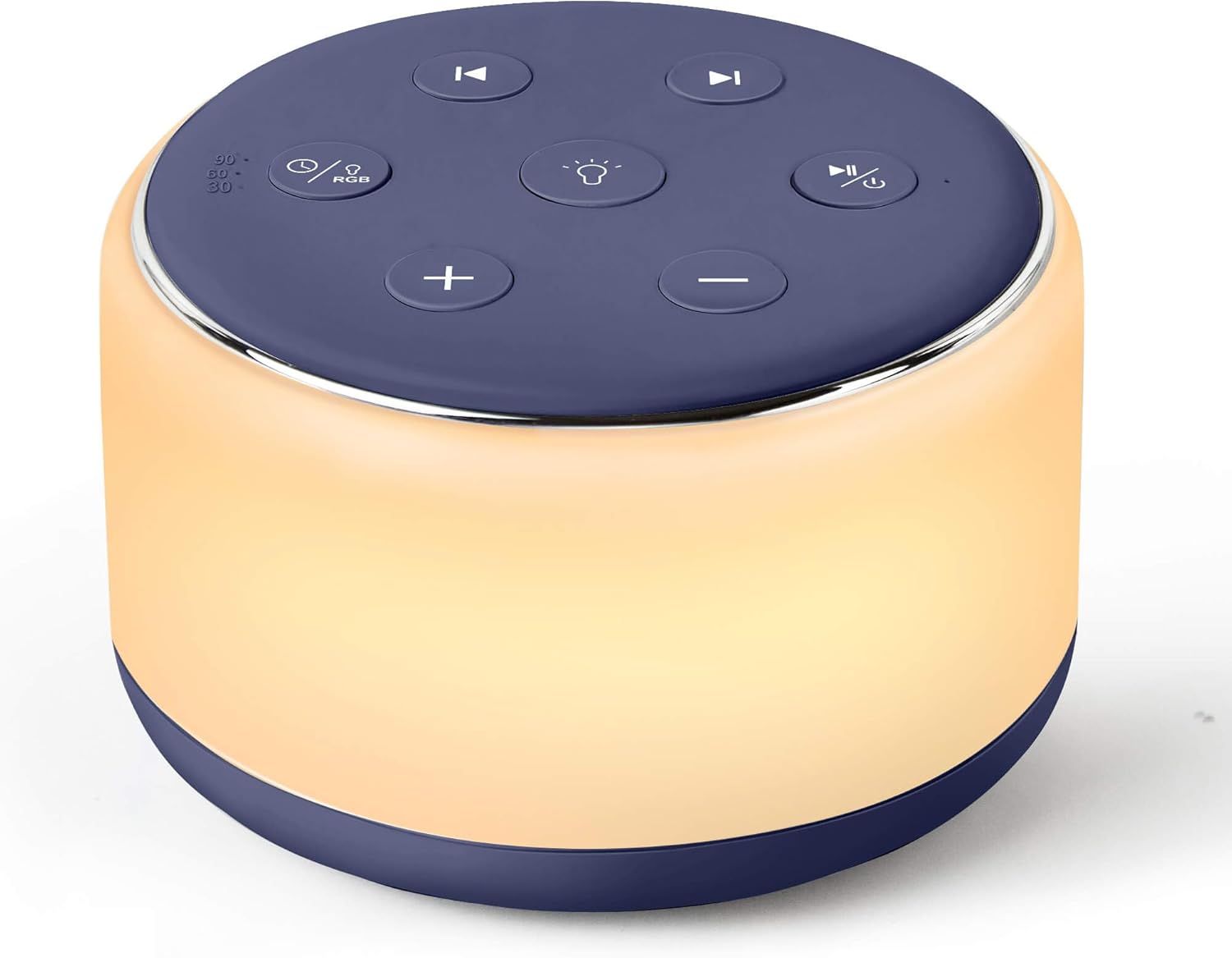 Witruisgeluid slaapmachine|34 geluiden nachtlampje oplaadbaar voor baby volwassenen