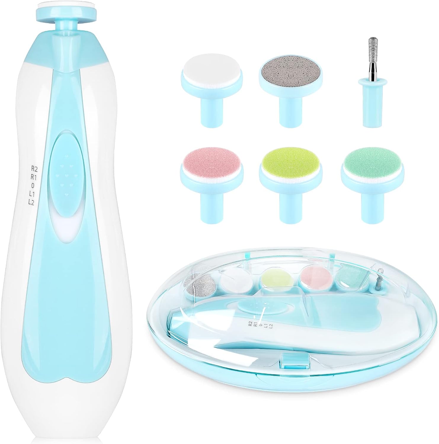 Elektrische baby nageltrimmer | 6-in-1 nagelvijl & manicure set voor baby en volwassenen