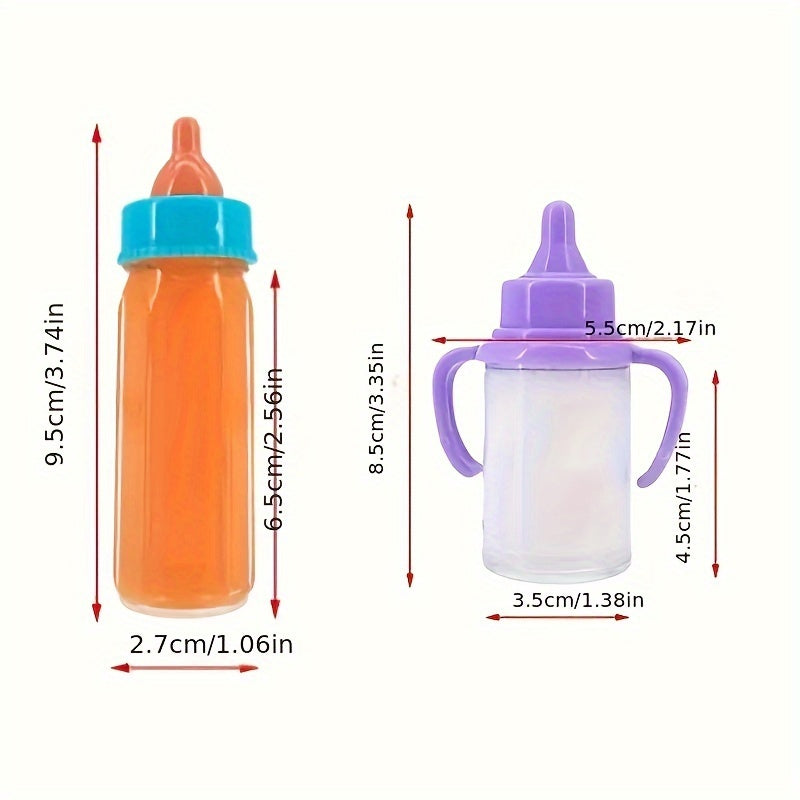 Verdwijnend Baby Pop Voedsel Set - Flessen en Fopspeen Speelgoed voor Babypoppen - Cadeau voor Kinderen