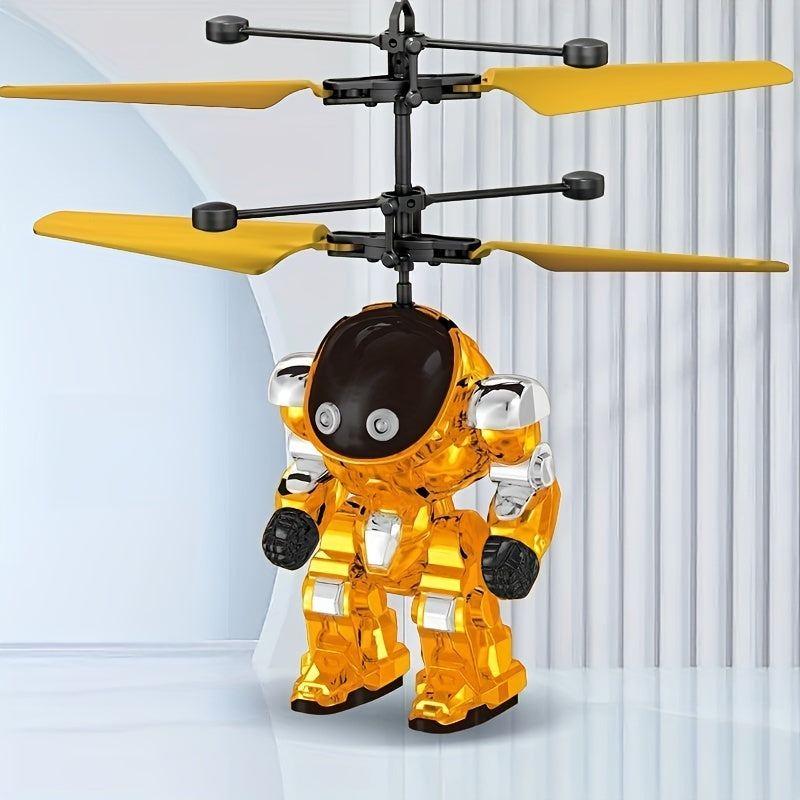 Mecha Vliegende Krijger met LED & Sensor | Zwevend Interactief Speelgoed – Magisch Luchtspektakel voor Jongens