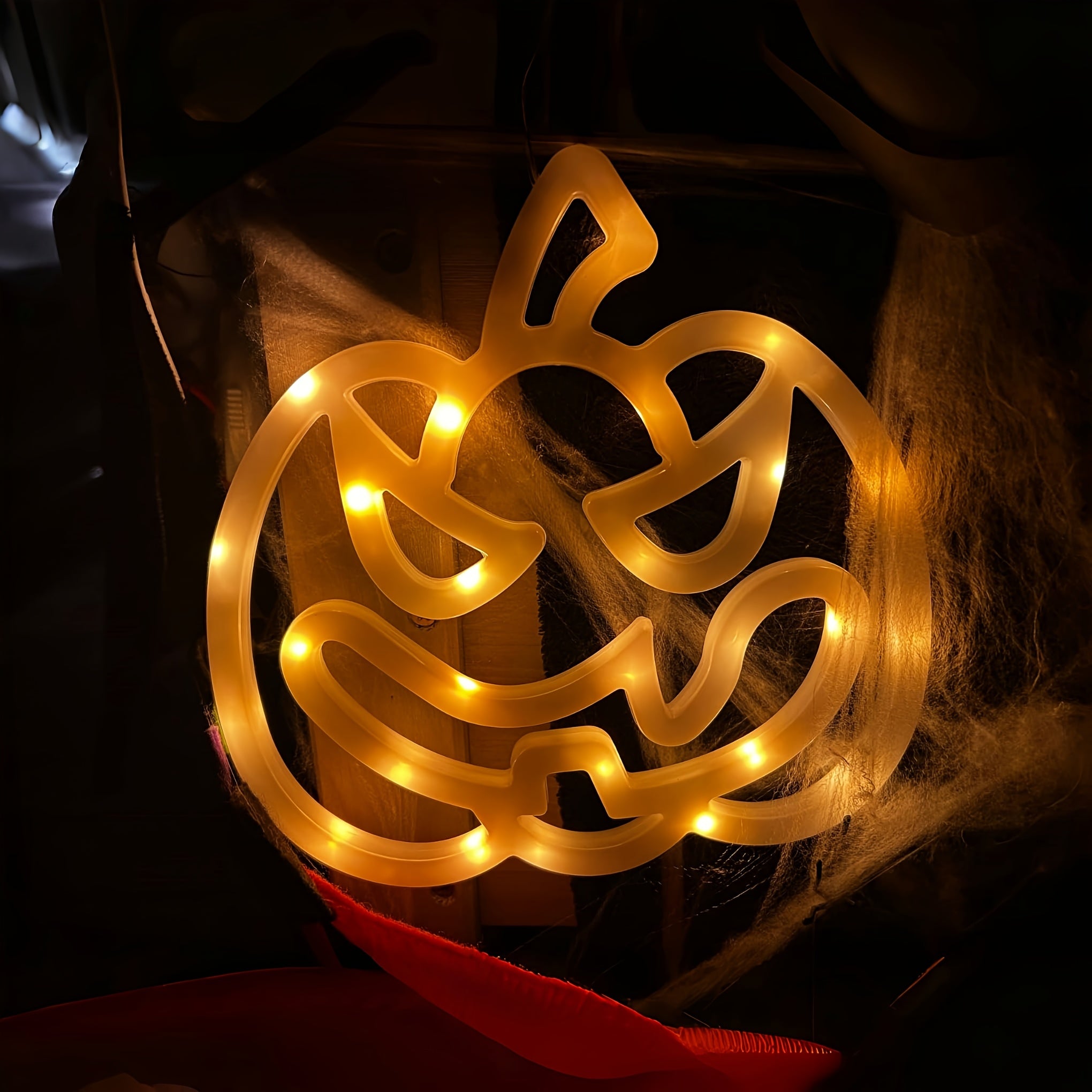 3 stuks Halloween LED lichtsnoer | Pompoen, huis & hoed decoratie, batterijen aangedreven