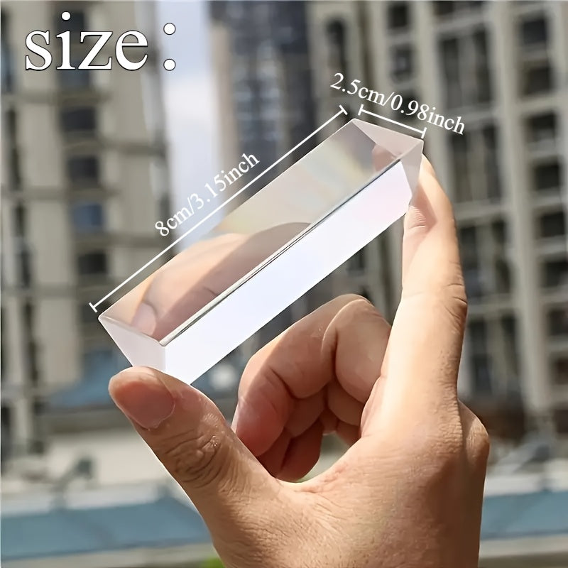 Glazen Prisma voor Natuurkunde – Educatief Spectrum Accessoire voor Kleur, Leren & Fotografie