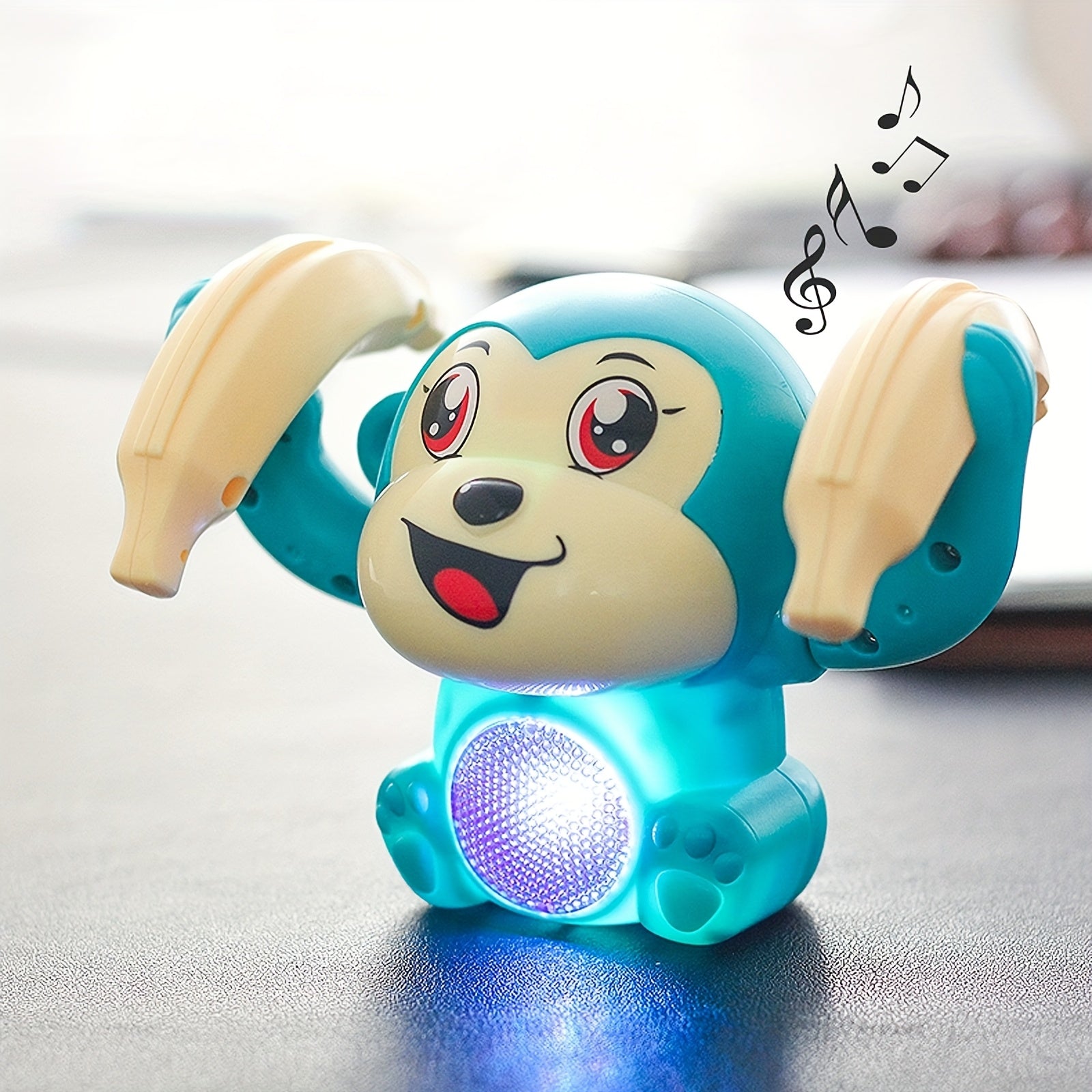Interactieve Lichtgevende Aap – Lopend Speelgoed met Bewegend Hoofd | Speels Cadeau voor Kinderen en Baby's