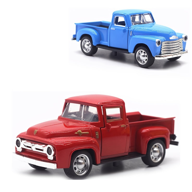 Vintage truck 1:32 van legering - Speelgoed voor kinderen, cadeau voor Kerstmis en Halloween.