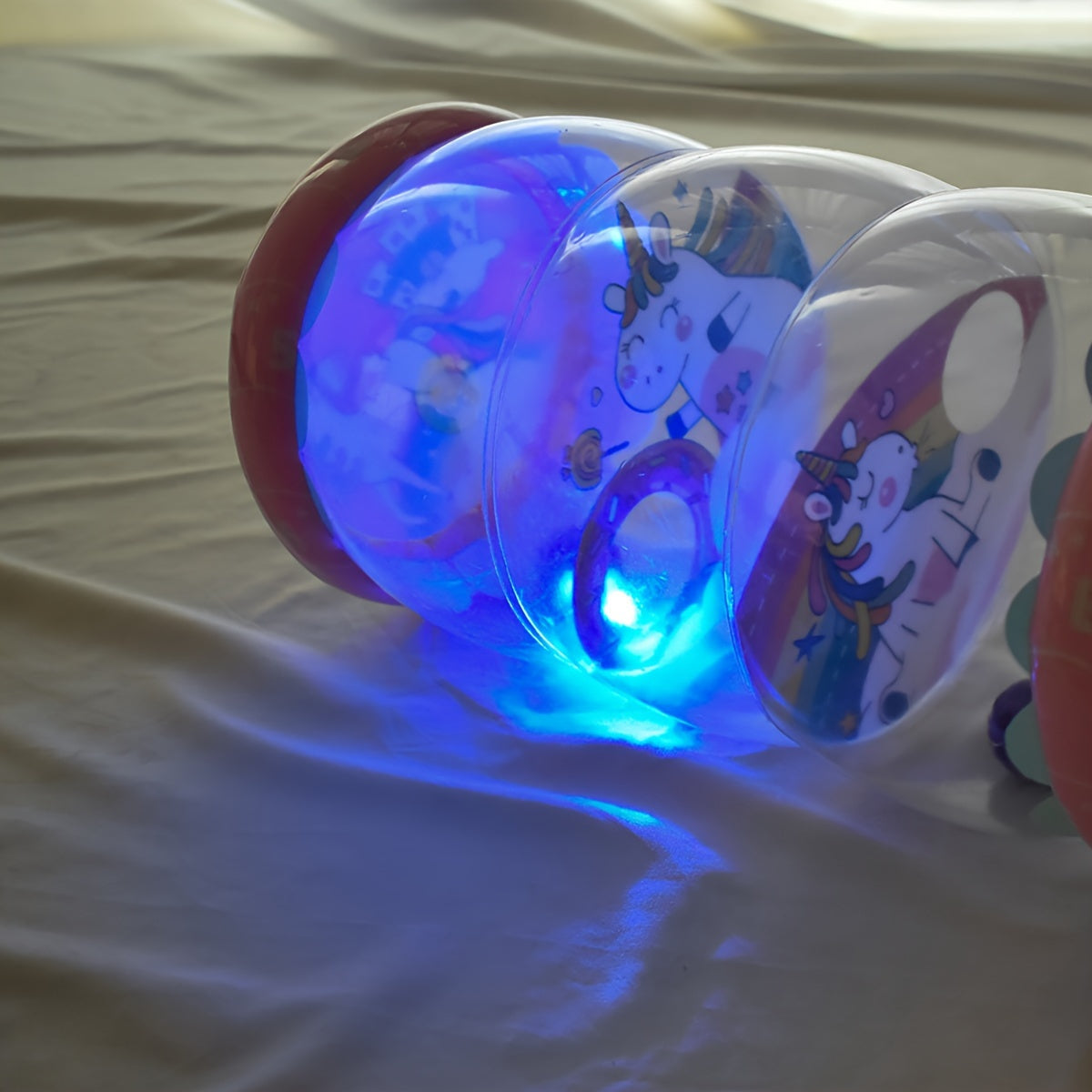 Kruip Activiteitsrol met Rammelaar en Bal | Opblaasbaar Dierlijk Kruiptrainingsspeelgoed voor Baby's van 8 tot 12+ Maanden