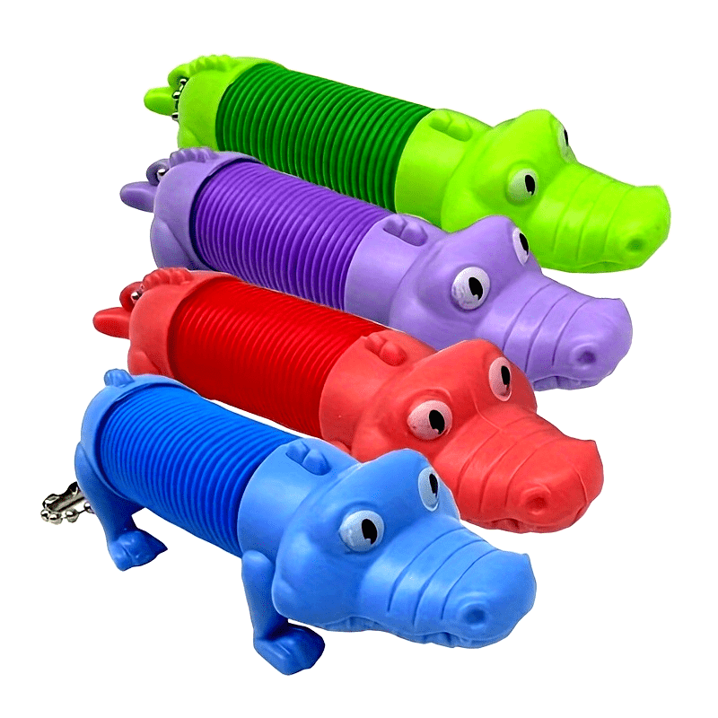 6x Pop Tube Dierensleutelhangers | Sensorisch Speelgoed | Mix Kleuren & Dieren