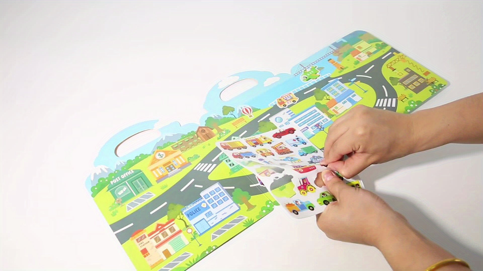 DIY Stickerboek voor Kinderen | Herbruikbare Plakboek met Bubbelstickers – Creatieve Activiteit voor Thuis of Onderweg