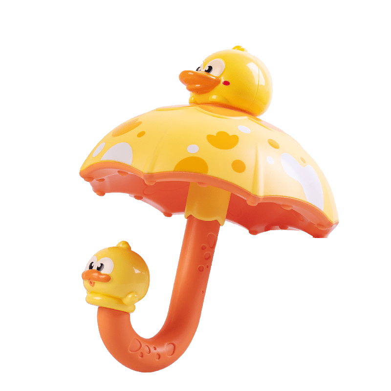 Dinosaurus Eend Badspeeltje voor Peuters vanaf 18 Maanden - Douche Speelgoed met Paraplu voor Baby, Jongens en Meisjes - Interactief Waterspeelgoed voor Kinderen
