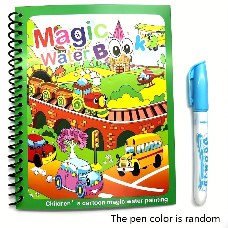 Magisch Water Schilderboek – Herbruikbaar Graffiti Kunstboek Met Pen Educatief Cadeau Voor Kinderen