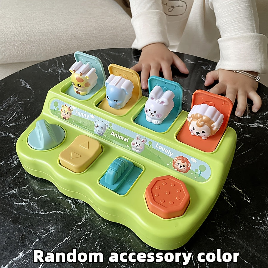 Interactieve Pop-Up Dieren Speeldoos | Educatief Speelgoed | Logica & Geheugen Training | Duurzaam Plastic