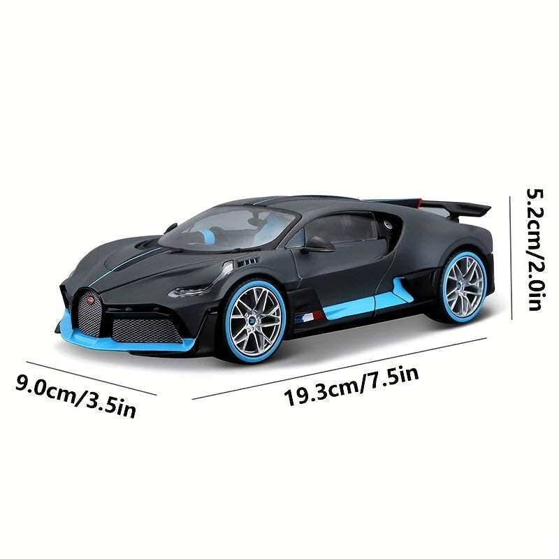 Maisto Bugatti Divo 1:24 - Blauw sportmodel van metaal, verzamelaarsitem, perfect voor jongens.