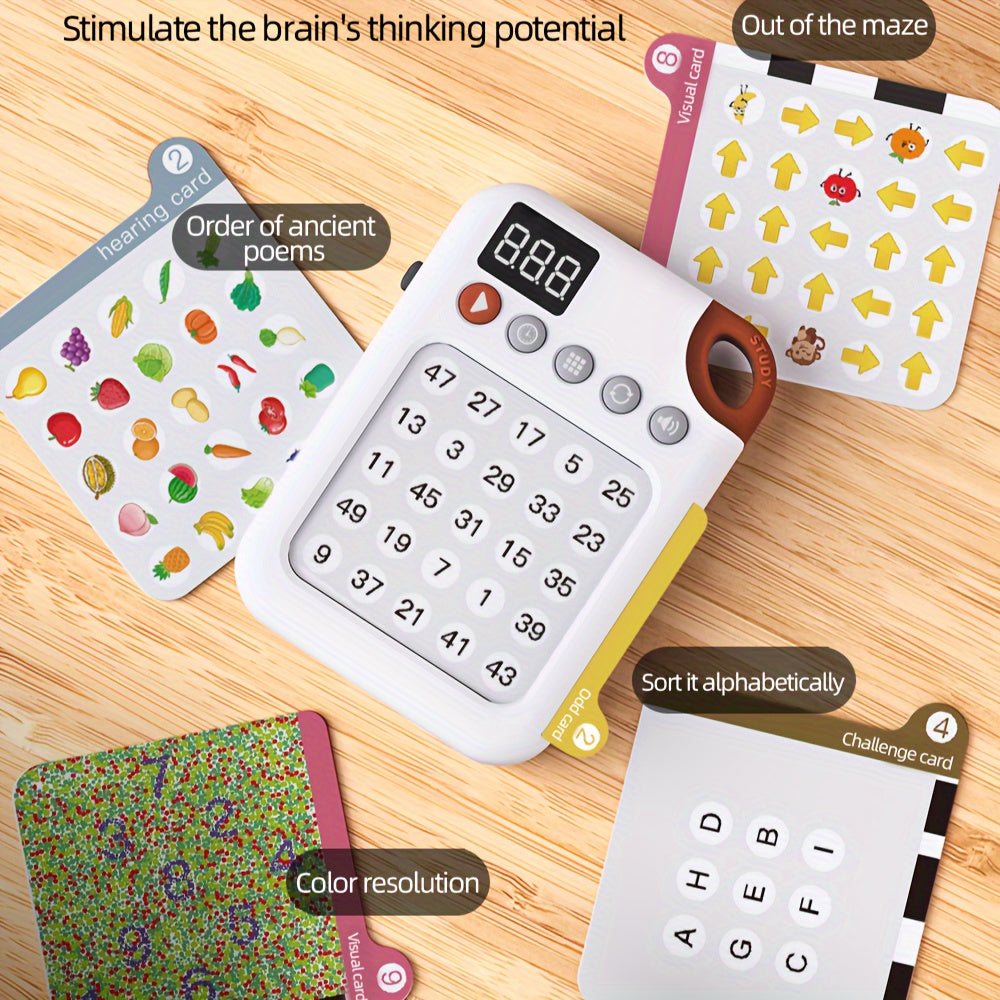 Interactief Schulte Grid Speelgoed | Geheugen & Focus Training | 6–8 Jaar | Educatief