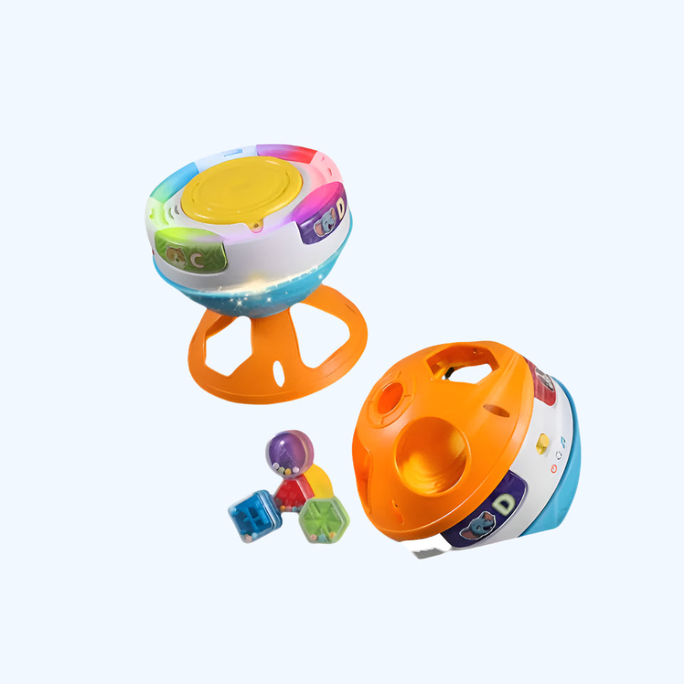 Interactieve educatieve bal met rotatiefunctie en melodieuze geluiden | Leuk kruipspeelgoed voor een geweldig cadeau voor kinderen