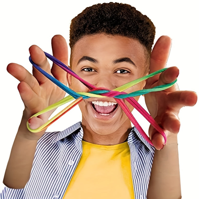 Educatief Regenboog Touw Speelgoed | Vinger Spel & Wetenschappelijk Spel | Leuk voor Kinderen & Volwassenen (2-Pack)