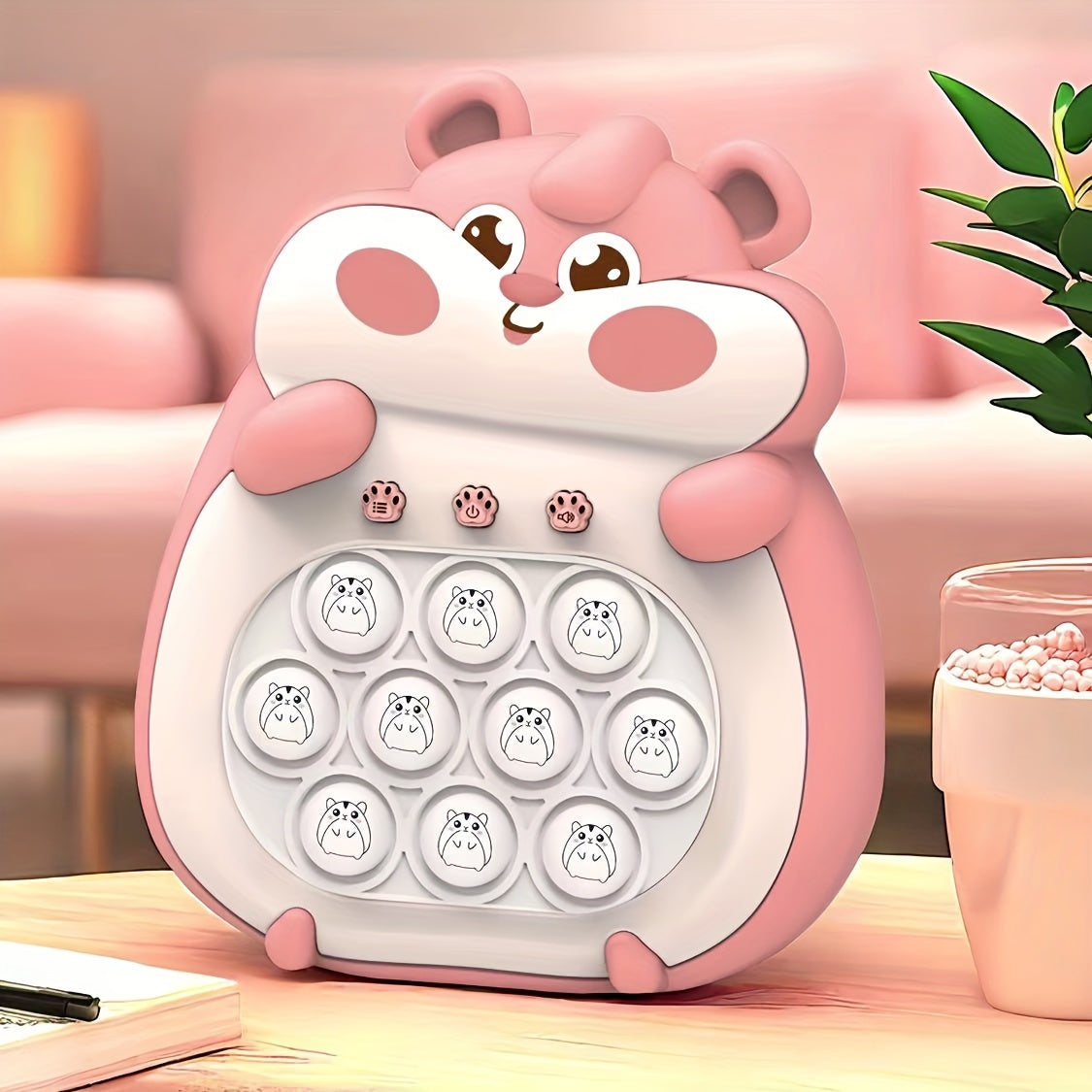 Bubble Fidget Intelligentie Speelgoed Console | 4 Modi, 999 Speelniveaus met Lichten, Snel Drukken Handheld Puzzel Voor Peuters