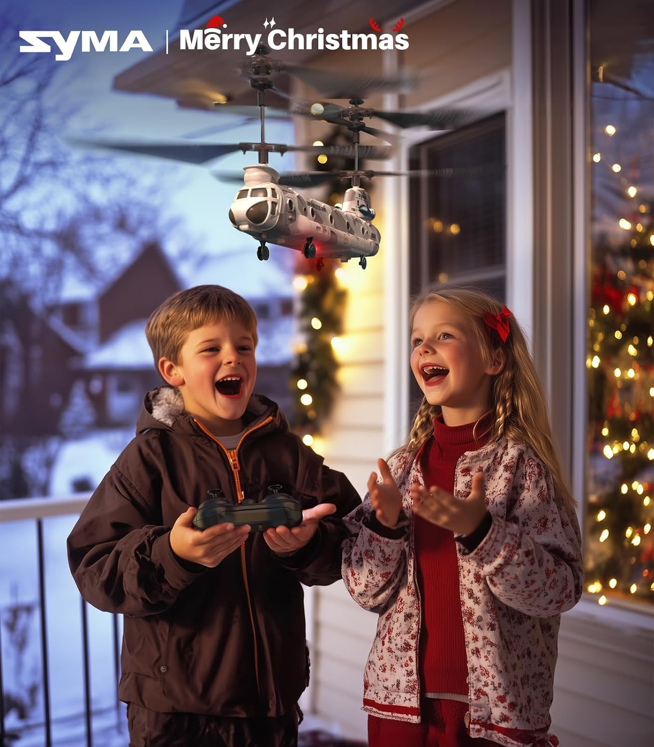 S52H Afstandsbediening Helicopter | Militaire Vervoer met Hoogtevast | LED Verlichting & Één-Knop Oprichting | Perfect voor Kinderen & Militaire Fans