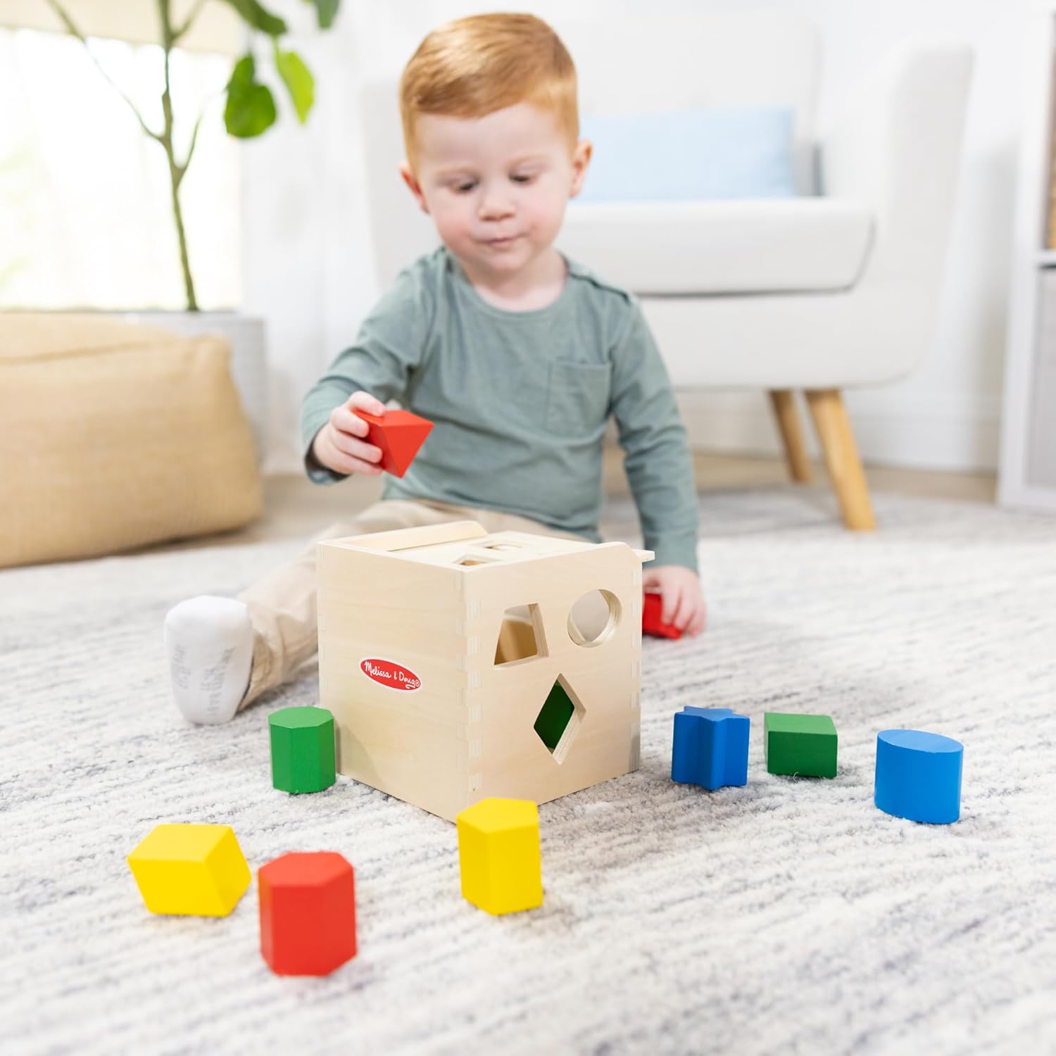 Montessori Houten Drukbord | 27 LED Lichten Sensorisch Speelgoed voor Peuters van 1-6 Jaar