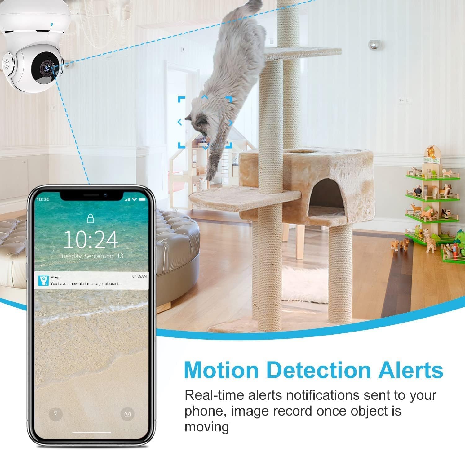 Babyfoon Camera | 360 Graden Nachtzicht Met 2-Weg Audio Indoor Camera