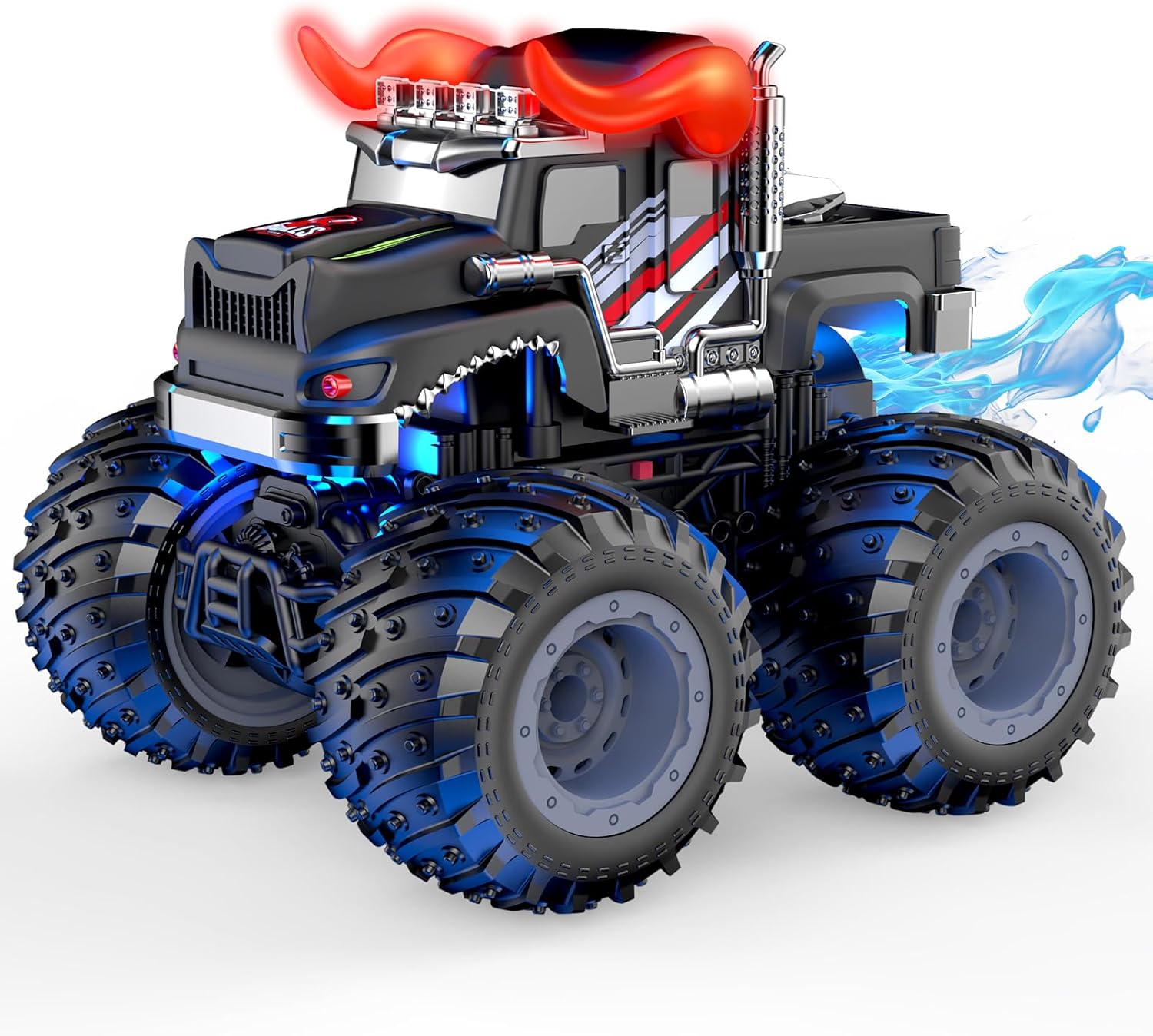 RC Auto Monstertruck 2.4GHz – Speelgoed met Licht & Spray, Cadeau 3-8 jr