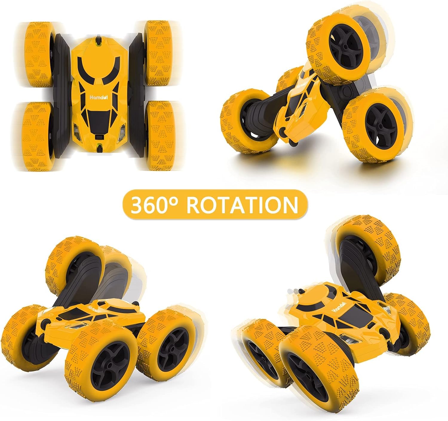 RC Stuntauto Kinderen 360° Rotatie – 4WD Dubbelzijdige Afstandsbediening Racewagen met LED Verlichting – Oplaadbaar Speelgoed Jongens Meisjes 6-12 Jaar