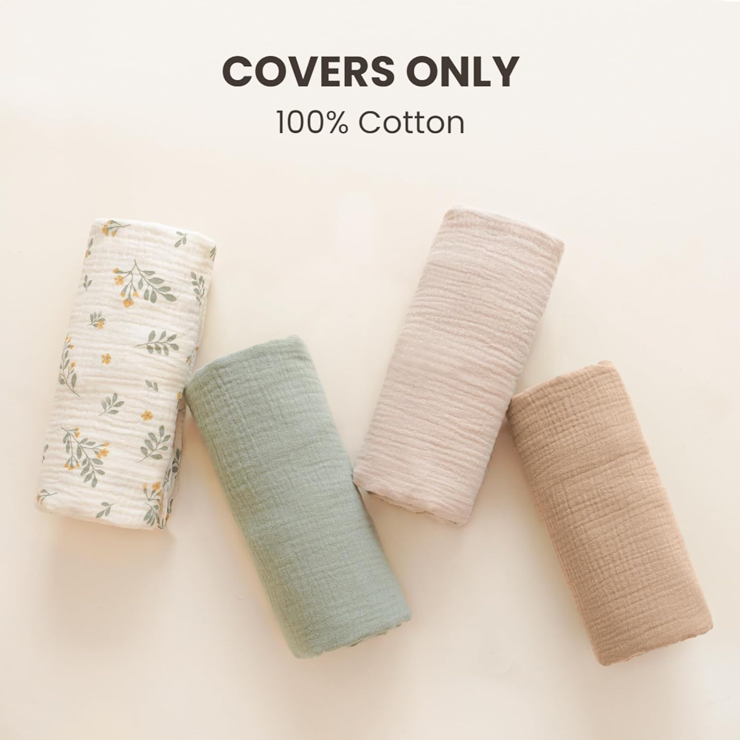 2 Pack Baby Lounger Overtrek | Zachte en Ademende Lounger Overtrek voor Pasgeborenen