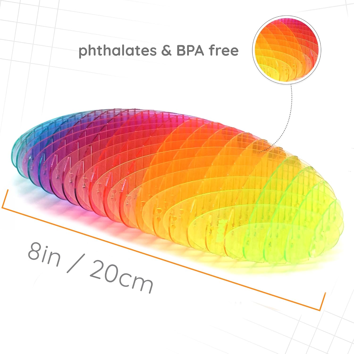Fidget Worm Speeltje – Stil Bureau Fidget voor Kinderen & Volwassenen, Regenboog