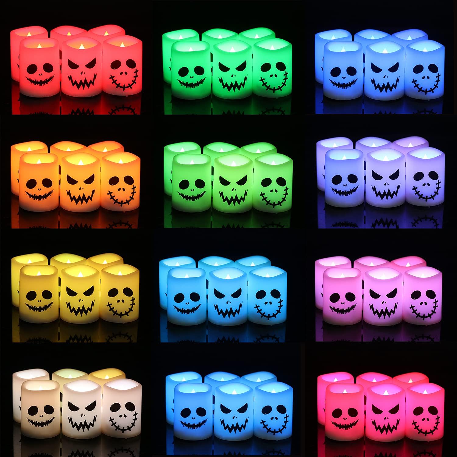 6 stuks LED kaarsen met afstandsbediening | Halloween decoratie zonder vlam