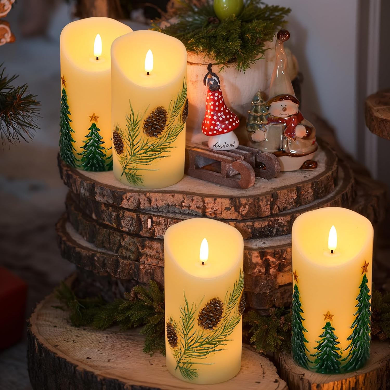 6 stuks LED kaarsen met afstandsbediening | Halloween decoratie zonder vlam