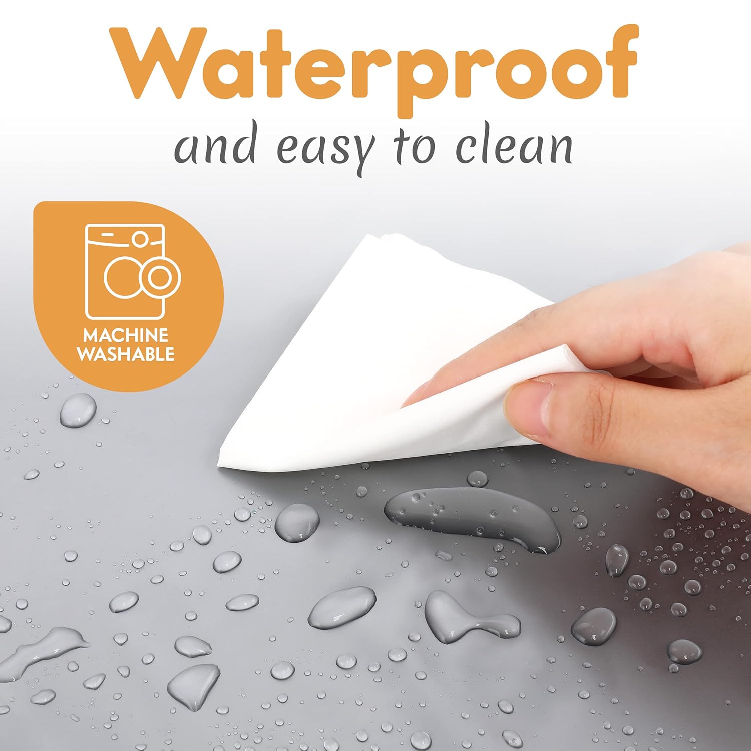 Draagbaar verschoningsmatje|Luiertas met aankleedmat en doekjesvak grijs