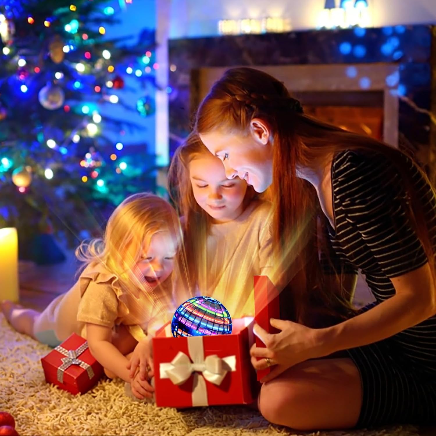 Magische Vliegende Bal voor Kinderen van 6-12 Jaar - Oplaadbare Boemerang Drone met LED Verlichting voor Jongens en Meisjes - Zwevend Speelgoed voor Tieners