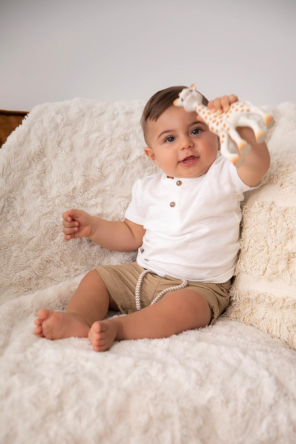 Giraffe Tandvlees Speelgoed voor Baby's | Dierenspeelgoed Bijtring voor Baby's 0+ Maanden