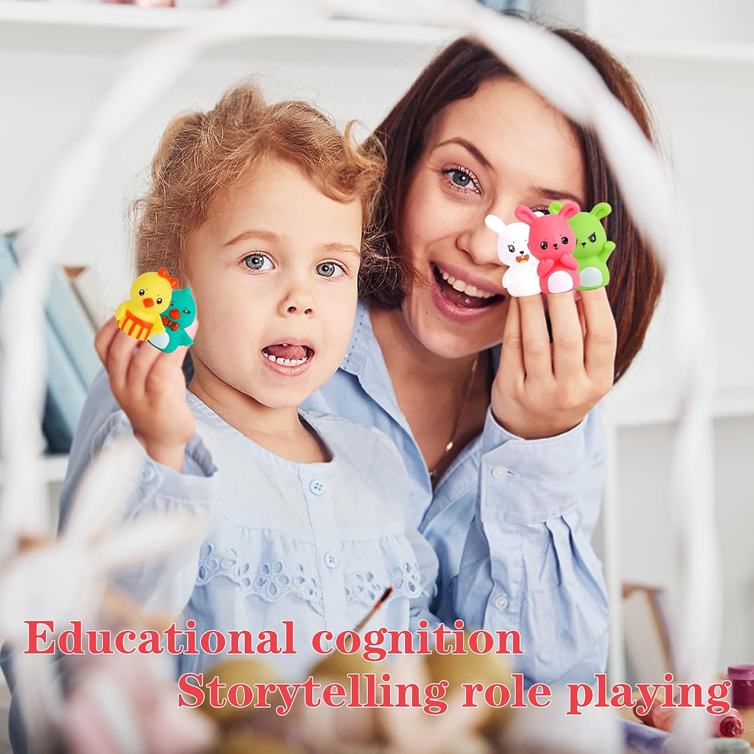 Halloween vingerpoppetjes 5 stuks | Pompoen & heks figuren