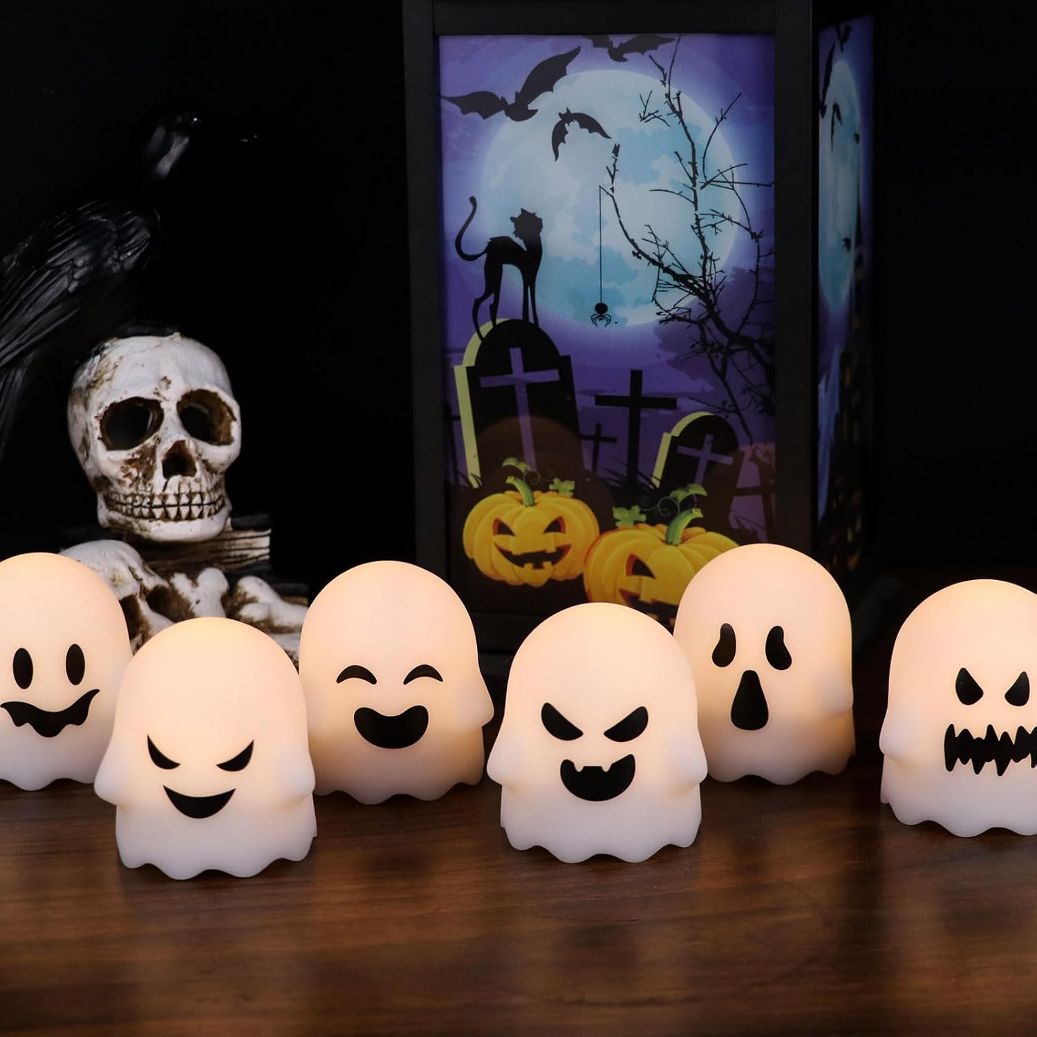 6 stuks LED kaarsen met afstandsbediening | Halloween decoratie zonder vlam
