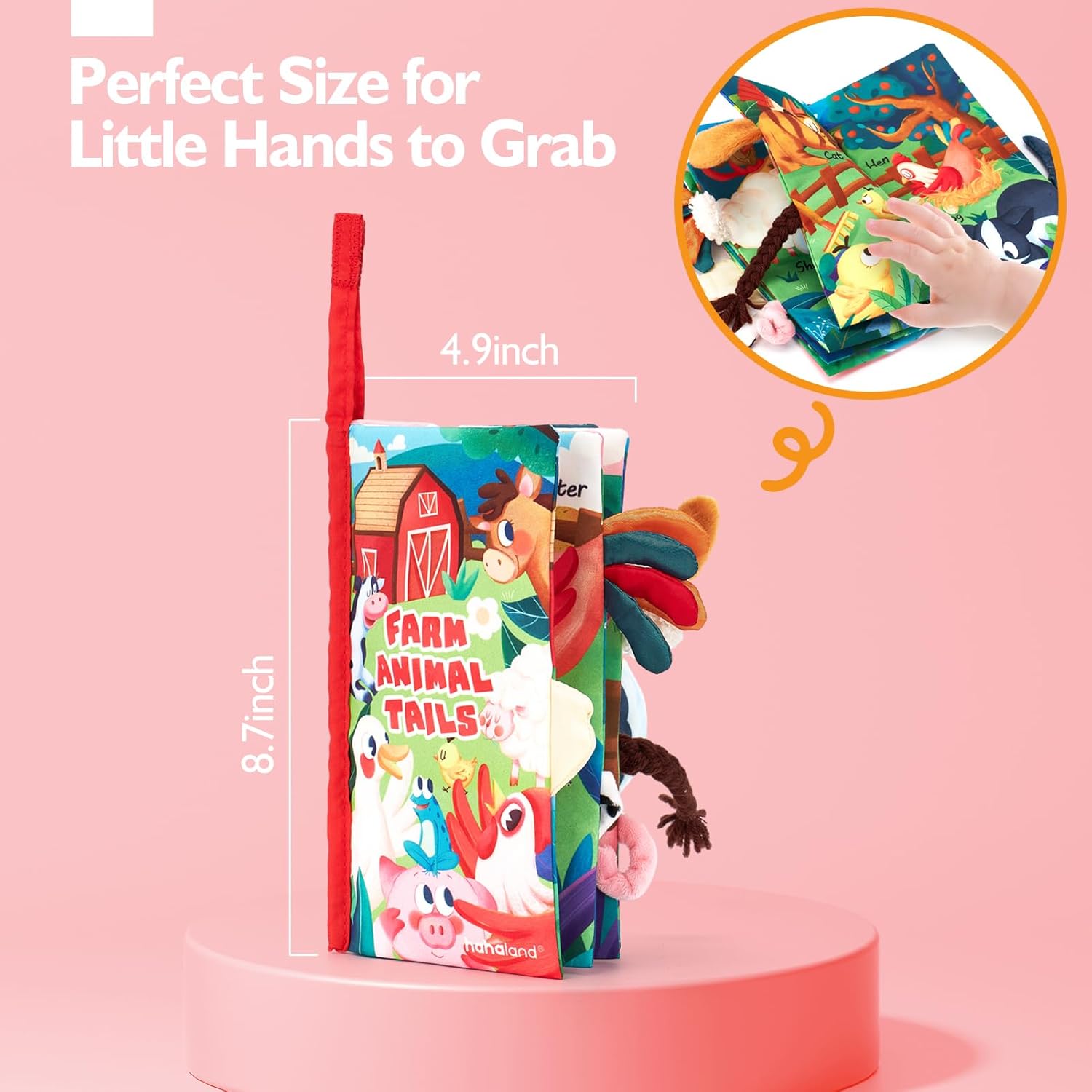 Montessori Voelboek | Hoog Contrast Sensorisch Baby Speelgoed voor 6 tot 12 Maanden Babyboekjes 0-3+ Jaar