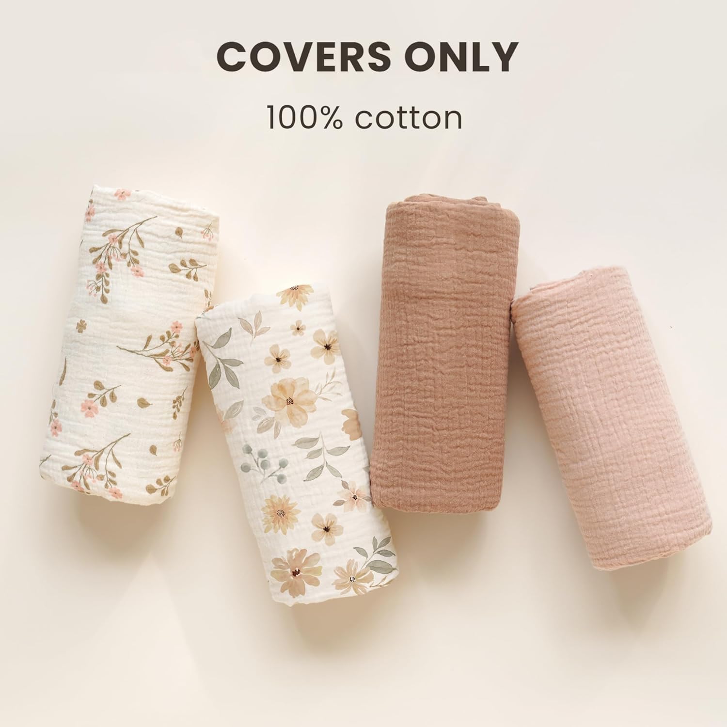 2 Pack Baby Lounger Overtrek | Zachte en Ademende Lounger Overtrek voor Pasgeborenen