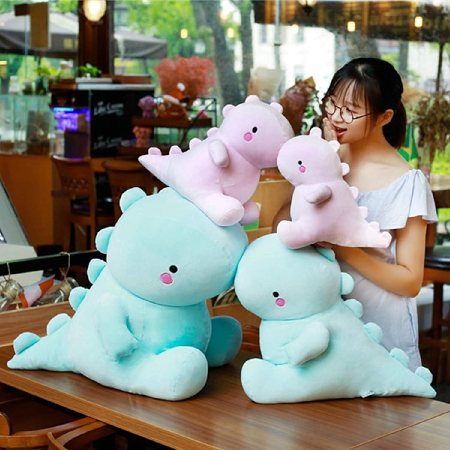 Schattige Dinosaurus Knuffels | Pluche Pop Zacht Dier Dino Knuffeldier voor Kinderen