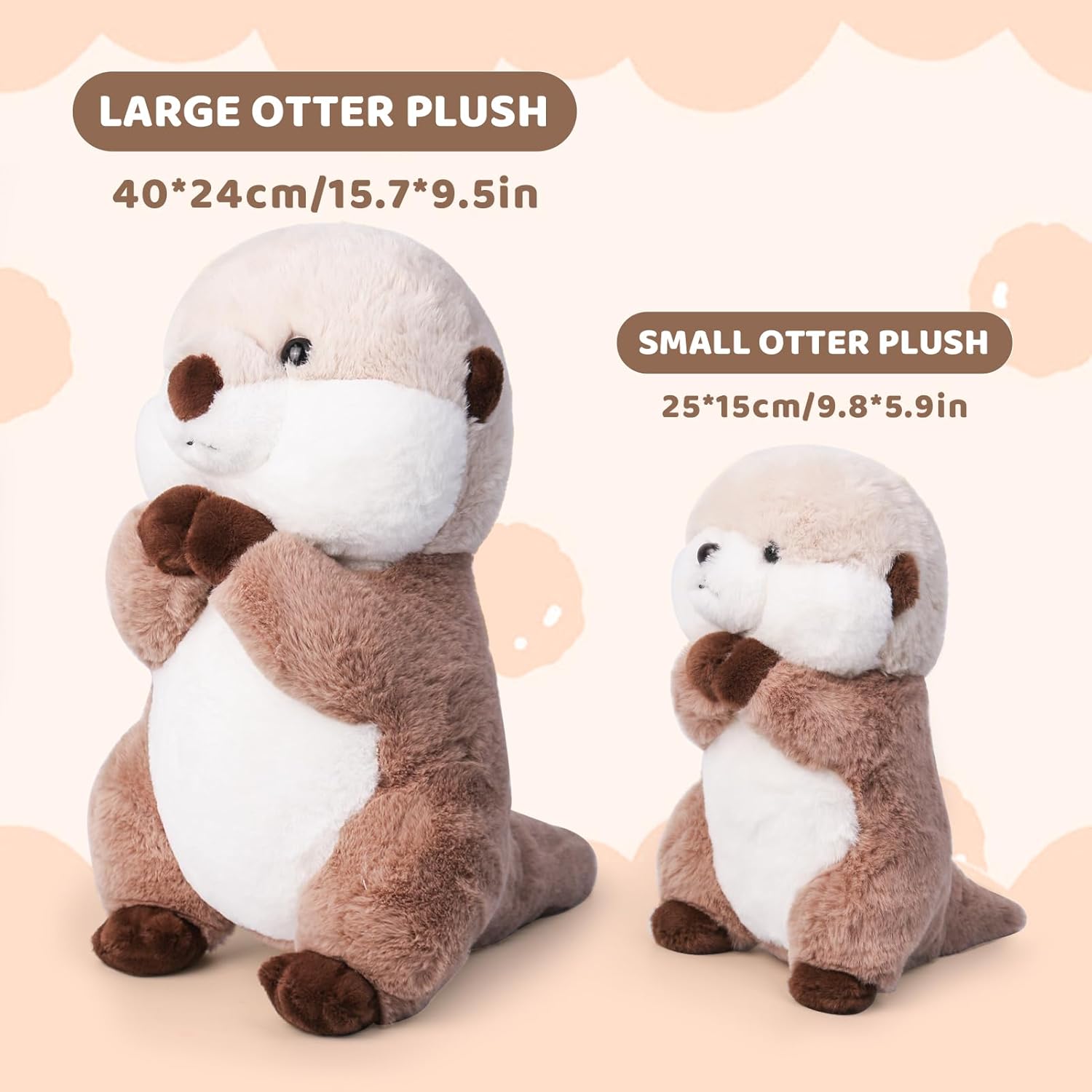 Zachte Otter Knuffel | Pluche Knuffeldier voor Kinderen en Volwassenen