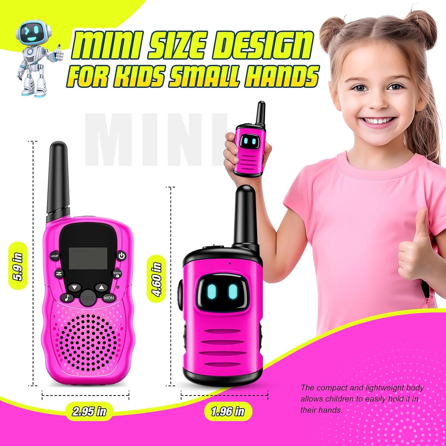 Walkie Talkie Speelgoed Voor Jongens: Mini Robot Walkie Talkies (Set Van 2), Halloween, Kerstmis, Verjaardagscadeaus Voor Jongens Van 3-8 Jaar, Geschikt Voor Kamperen En Buitenspellen
