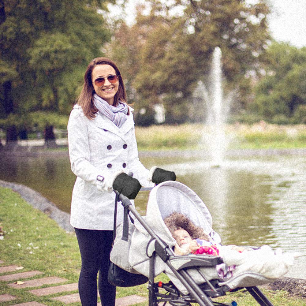 1 Paar Kinderwagen Handschoenen | Warme Kinderwagen Handmoffen Waterdichte Anti-Vries Handschoenen voor Ouders