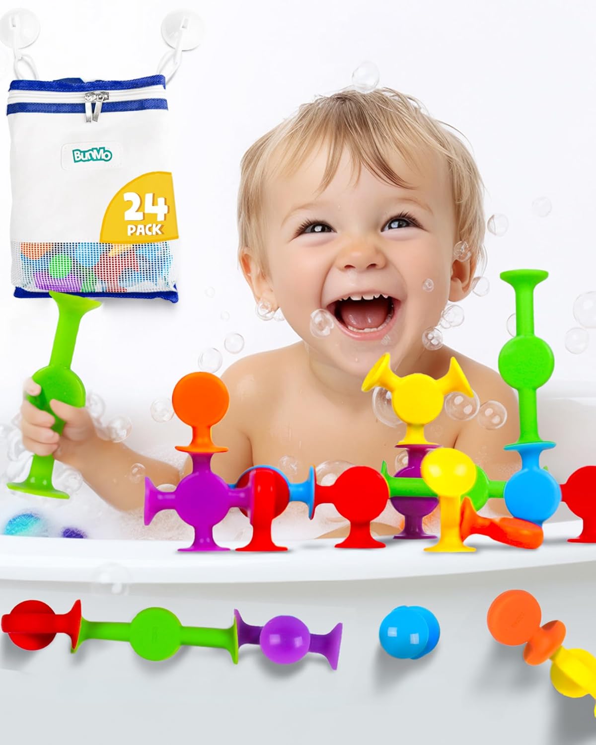 Montessori Zuigbad Speelgoed | Stimulerend & Verslavend Sensorisch Zuigspeelgoed voor Baby’s