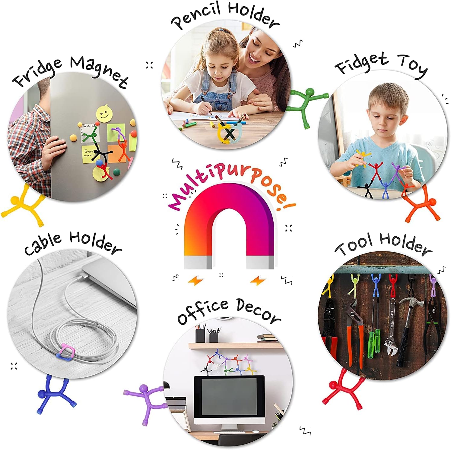 10 Magnetische Rekbare Sensorische Speeltjes | Educatieve Fidget Speeltjes voor Kinderen en Volwassenen