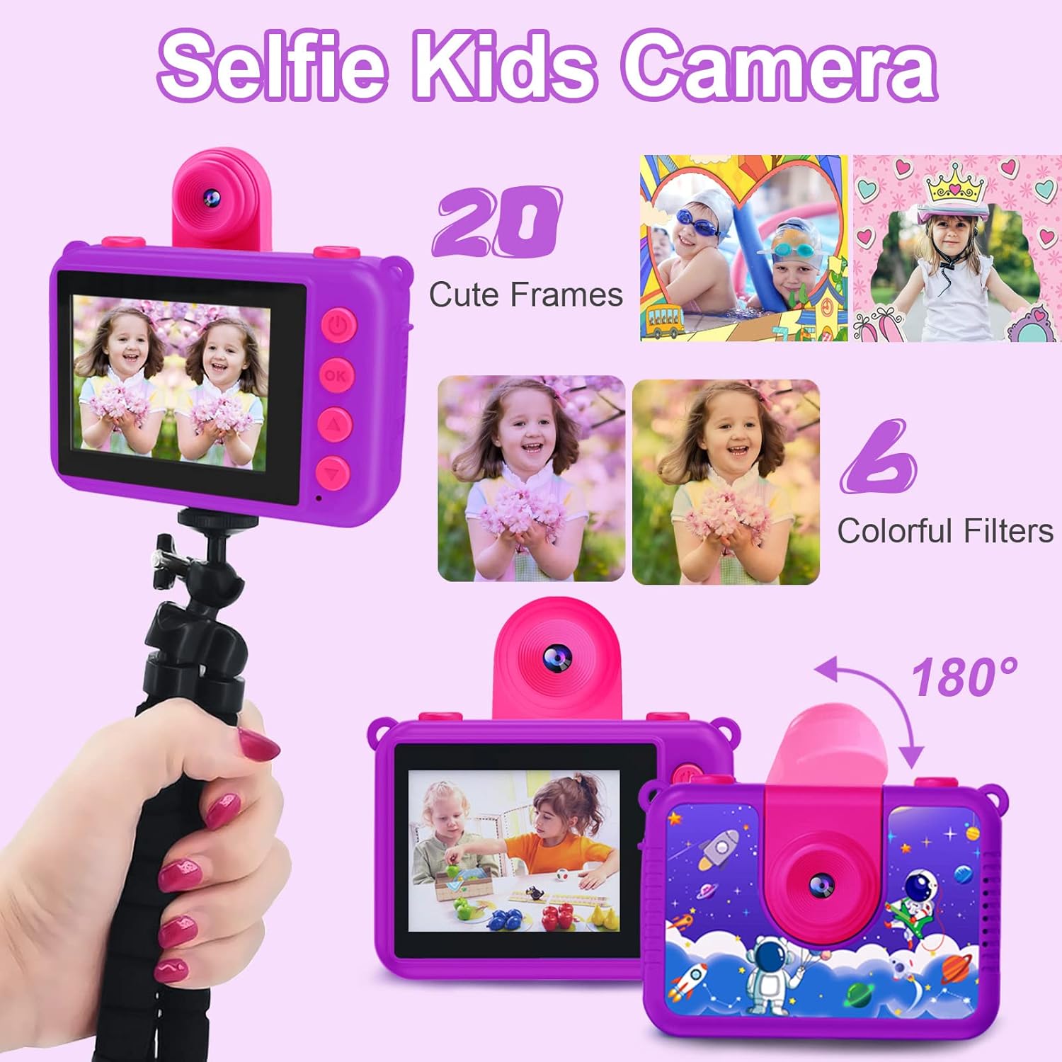 Kinder camera waterdicht | HD onderwater digitale actiecamera 1080P