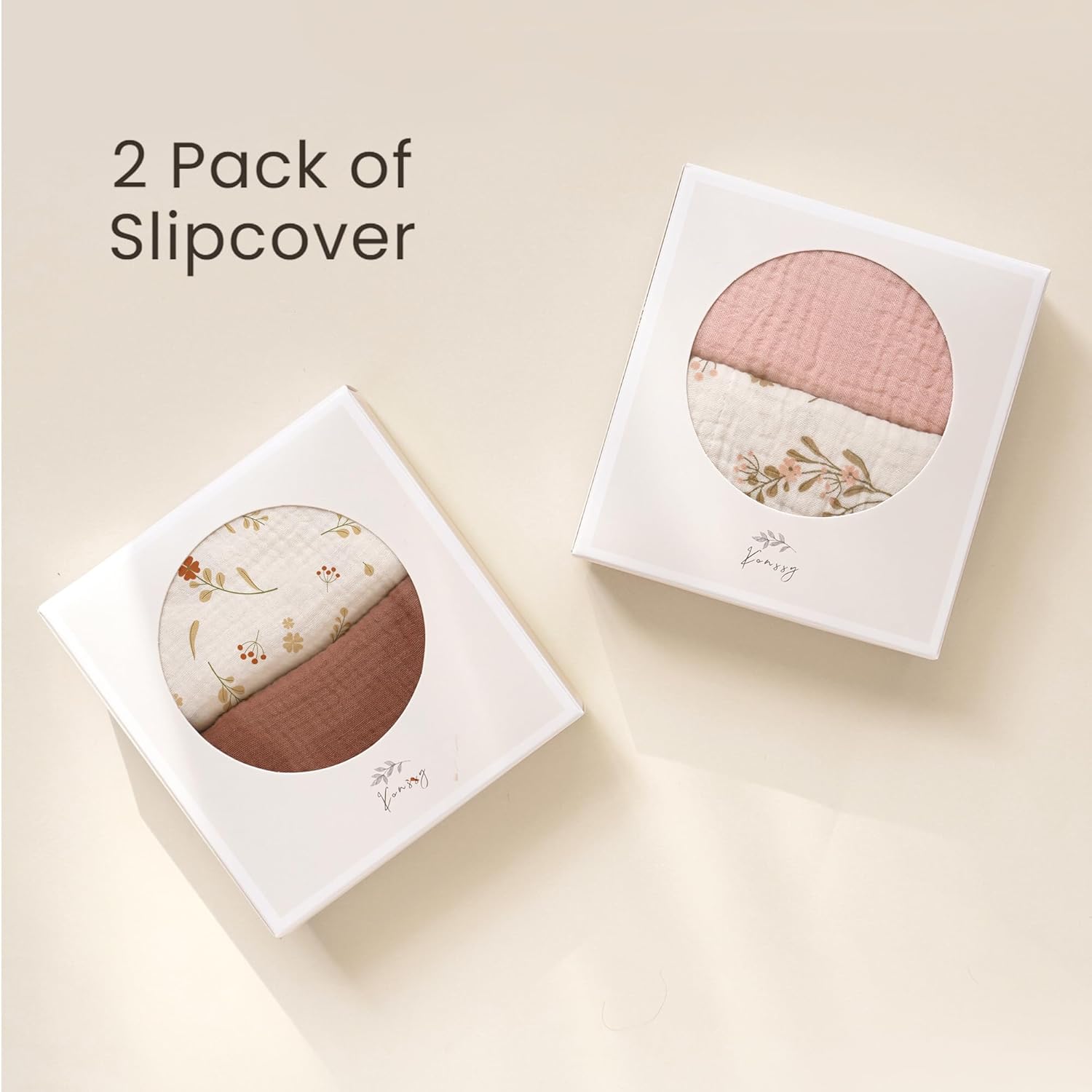 2 Pack Baby Lounger Overtrek | Zachte en Ademende Lounger Overtrek voor Pasgeborenen