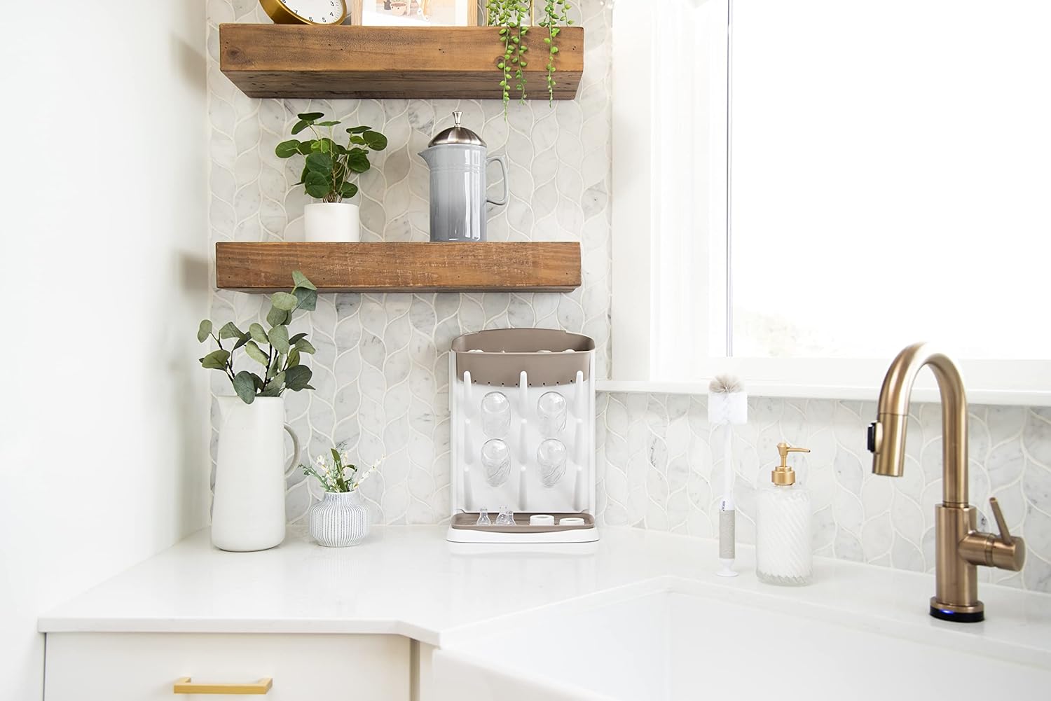 Verticale Flesdroogrek voor Baby's | Babyaccessoires Flesorganizer en Antislip Droogplank