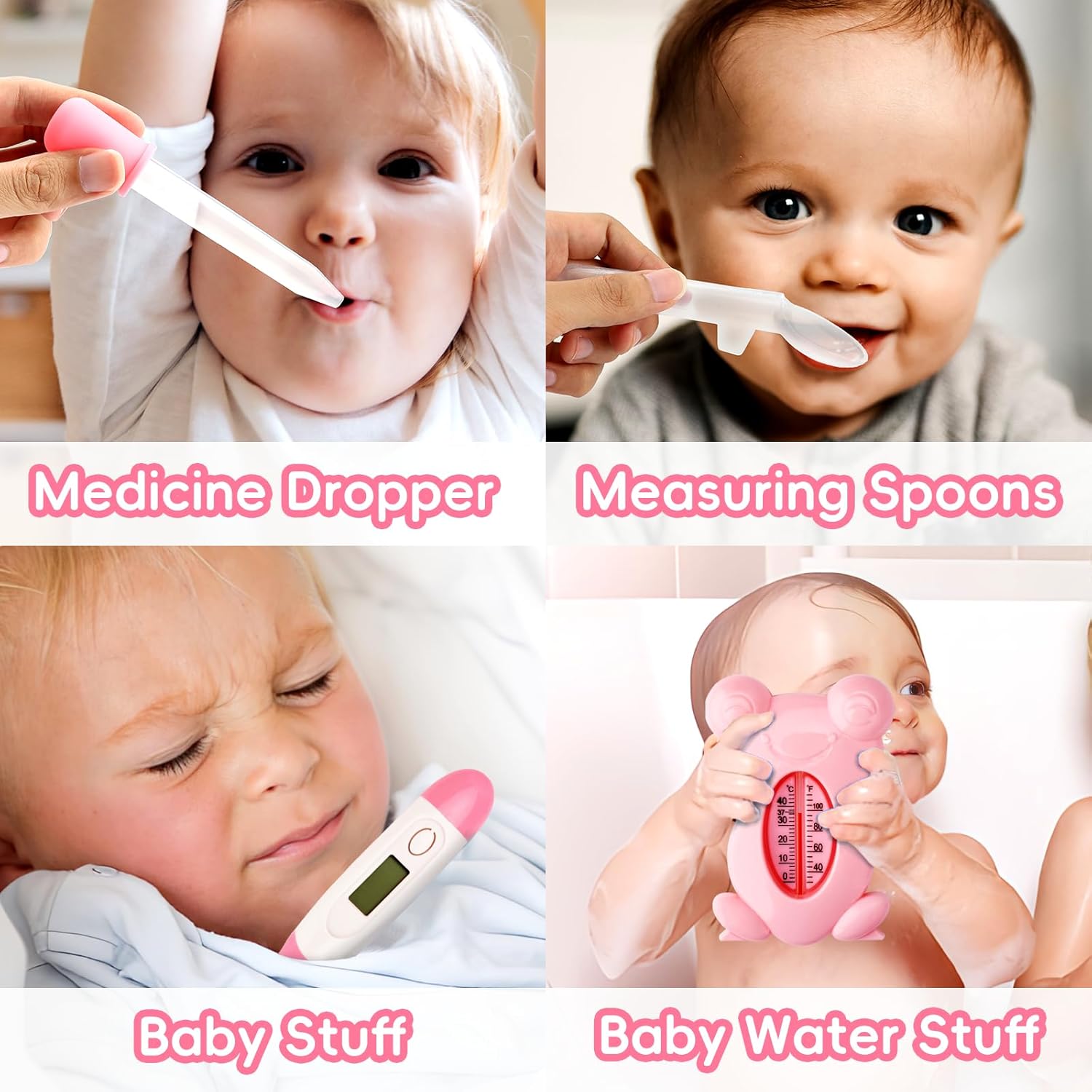 Baby Verzorgingsset voor Veiligheid | Borstel, Kam, Nagelknipper, Neusaspirator Essentiële Verzorgingskit voor Pasgeborenen