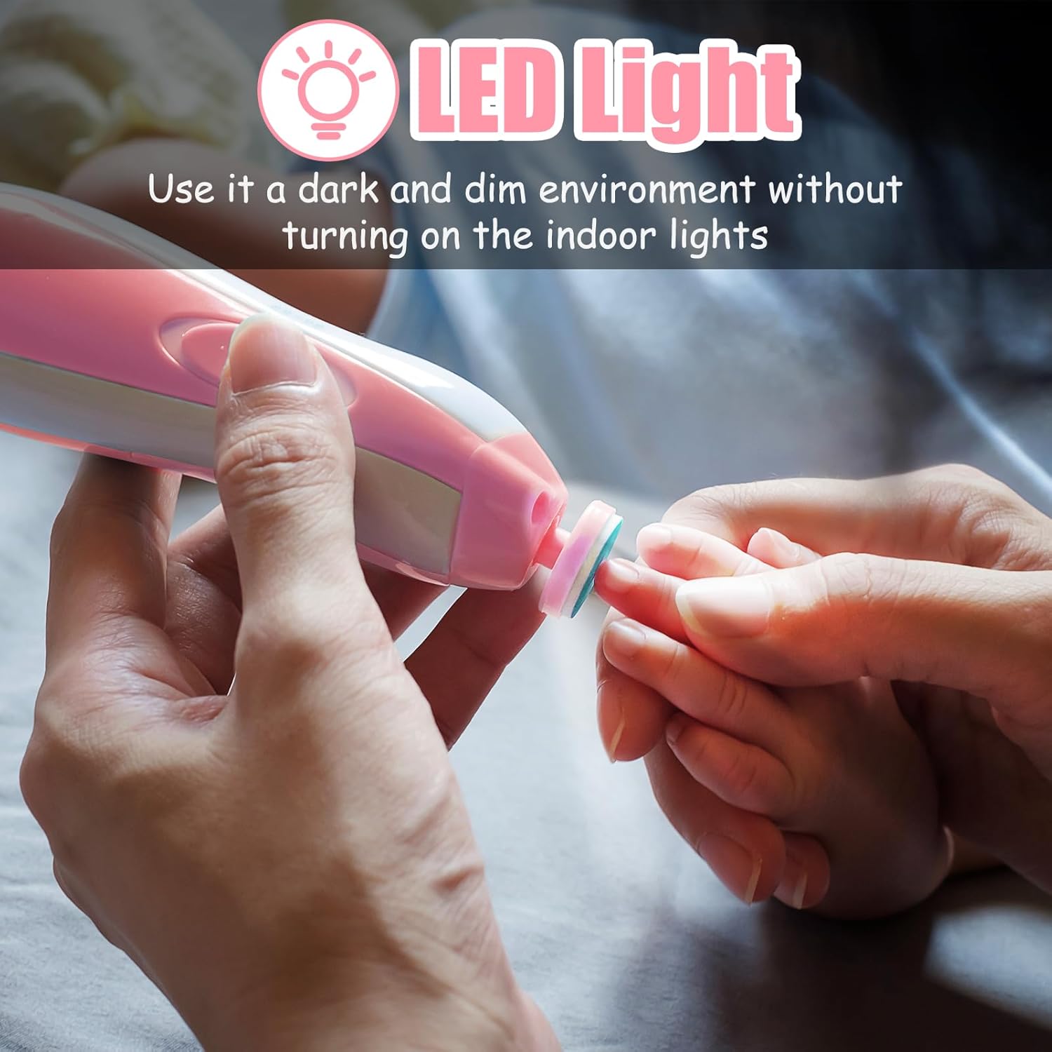 Elektrische baby nageltrimmer | 6-in-1 nagelvijl & manicure set voor baby en volwassenen