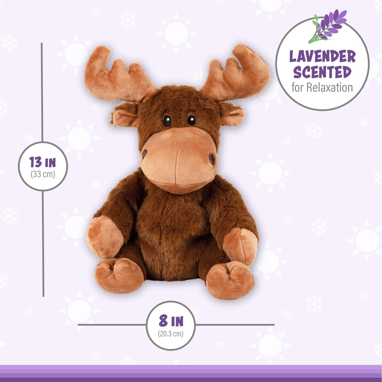 Knuffel Olifant 1,5kg | Microgolfwarmte Pluche | Lavendel Geurend & Verwarmbaar | Comfort Knuffel Voor Bedtijd Kinderen en Volwassenen