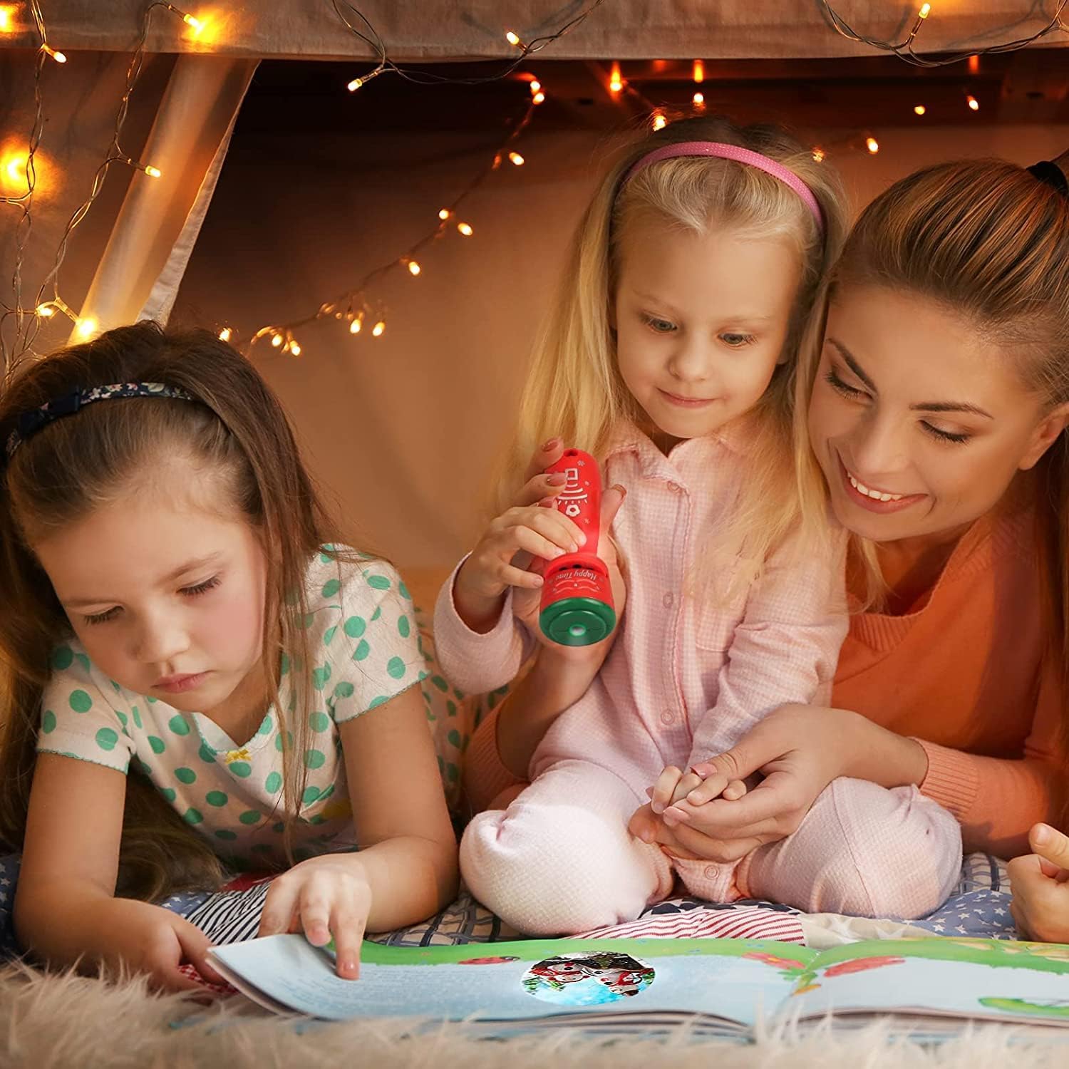 Kerst zaklamp projector | 24 beelden feest speelgoed kind