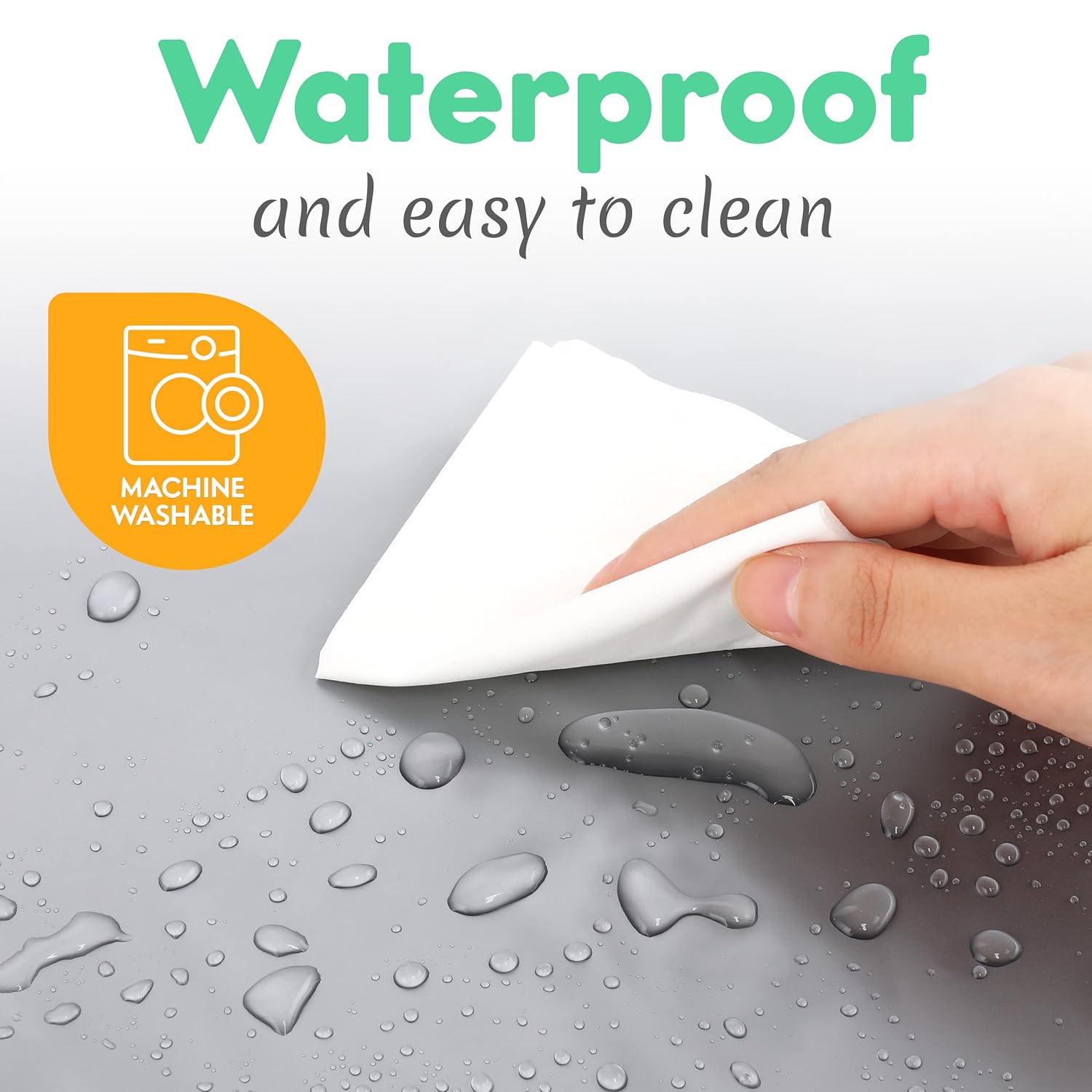 Draagbaar verschoningsmatje|Luiertas met aankleedmat en doekjesvak grijs